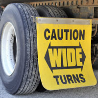 Baltimore Truck Accident Lawyers discuss truck accidents caused by wide turns. 
